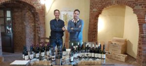 Roger Bissell at Famiglia Anselma with Maurizio Anselma